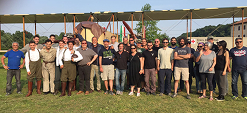 sul set di Noi eravamo:la troupe